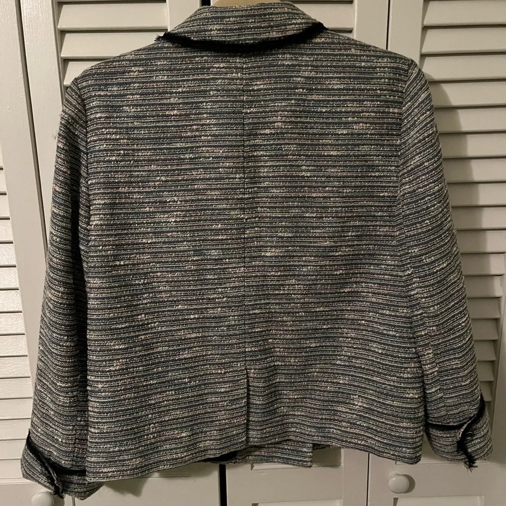 Anthropologie Coquille Today’s Special Double Breasted Blazer Size 12 - Picture 2 of 16